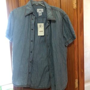 Denim button down shirt